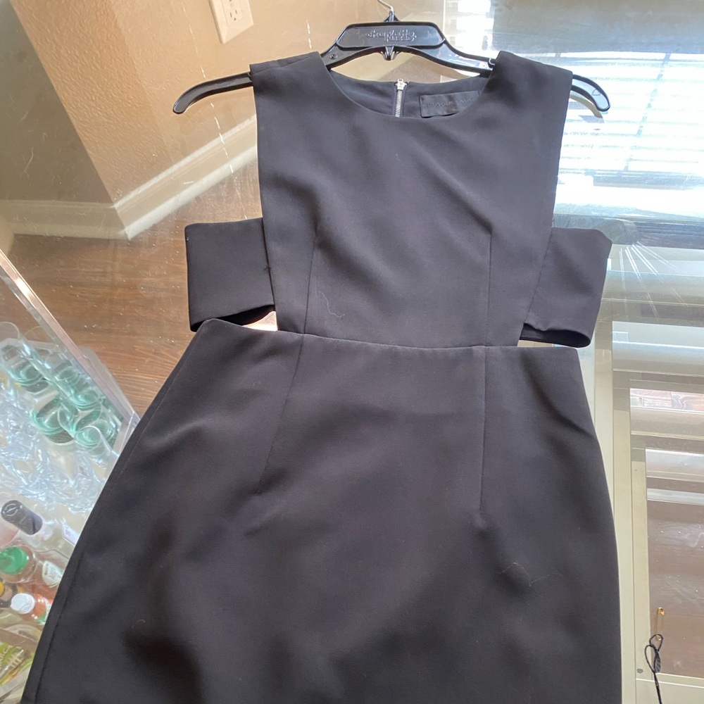 Black cut out dress